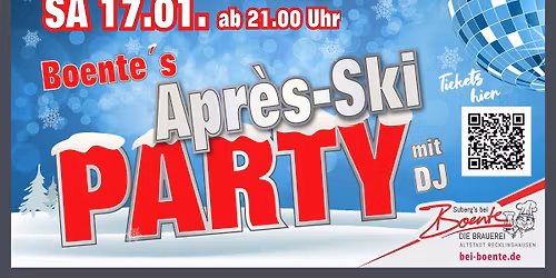 Boente's Apr\u00e8s-Ski Party