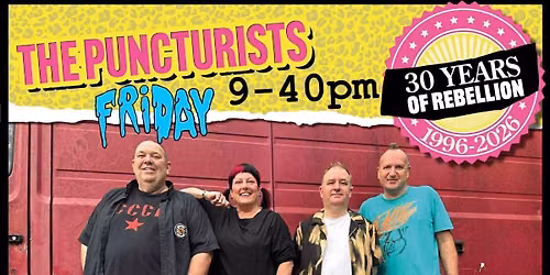 The Puncturists at Rebellion Festival, Blackpool, Friday 7th August 2026- 21-40 Pavilion After Dark