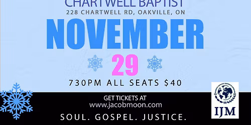 Welcome Christmas  with Jacob Moon, Joel Parisien & Chantal Williams