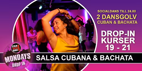 Salsa Cubana & Bachata drop-in 9 mars p\u00e5 Stockholm Salsa Dance!