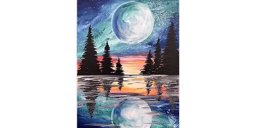 A Full Moon Over the Water - Paint and Sip in Denver | Classpop!\u2122