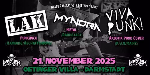 LAK - Lust auf Kunst, VIVA PUNK und Myndra DARMSTADT