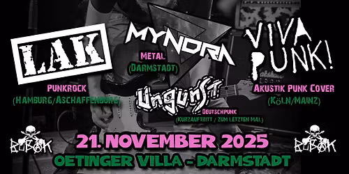  LAK - Lust auf Kunst, VIVA PUNK, Myndra & Ungunst DARMSTADT