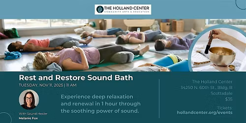Rest and Restore Sound Bath