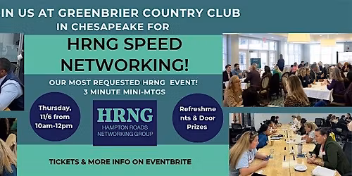 HRNG Speed Networking Event at Greenbrier Country Club