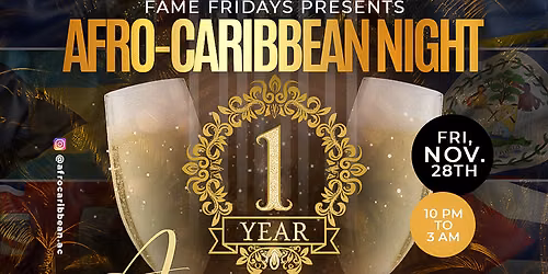 AFRO-CARIBBEAN NIGHT 2ND YEAR ANNIVERSARY CELEBRATION 