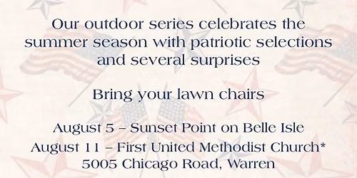 Warren Concert Band Summer Series at Belle Isle