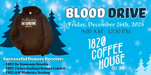 Gulf Coast Blood Drive at 1820 Coffeehouse