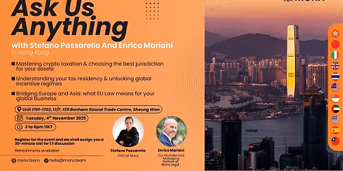 Ask Us Anything with Stefano Passarello & Enrico Mariani - In Hong Kong