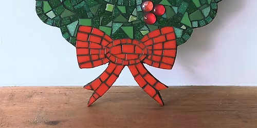 Glass Tiles Festive Mosaic Wreath One Day Workshop