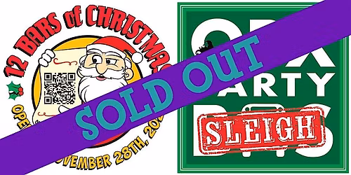 SOLD OUT: 12 Bars of Christmas VIP crawl on OBX Party Sleigh (DAY GREEN RT)