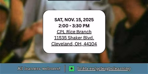 \u00ccgb\u00f2 Learning Group of Greater Cleveland Intro Meeting