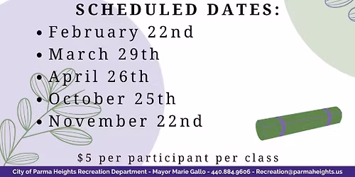 Yoga at Cassidy Theatre