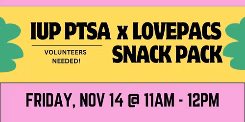 iUP PTSA x Lovepacs Snack Pack