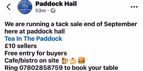 Tack sale 