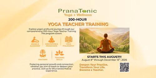 PranaTonic - 200 Hour Yoga Teacher Training