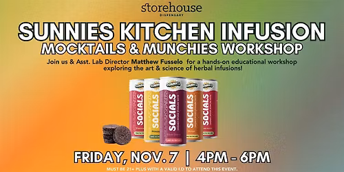 SUNNIES Kitchen Infusion: Mocktails & Munchies Workshop
