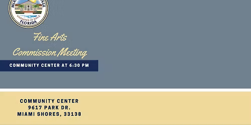 Fine Arts Commission Meeting 