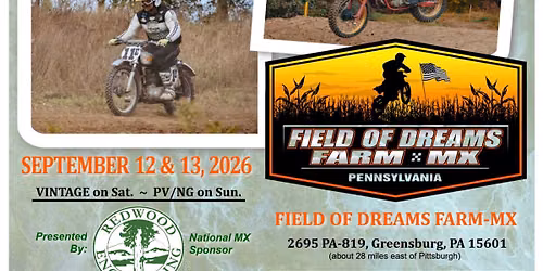 AHRMA MX Field of Dreams; Greensburg, PA