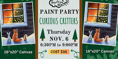 Curious Critters Paint Party