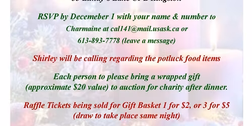 HFC CWL Advent Potluck