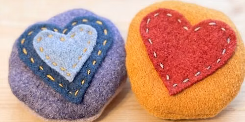 Slow-Stitched Wool Hand Warmers