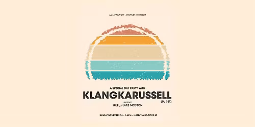KLANGKARRUSSELL dj set - Hotel VIA Rooftop
