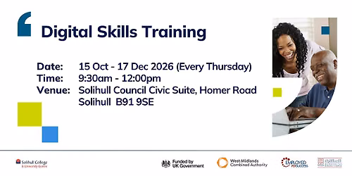 Digital Skills Training with Solihull College (South Solihull)