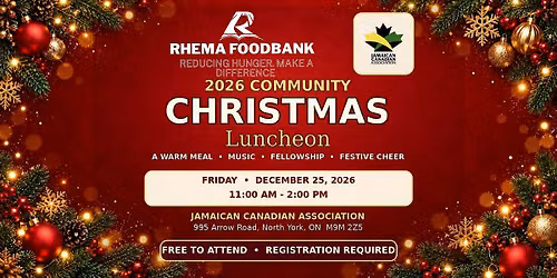 Rhema Foodbank Christmas Luncheon