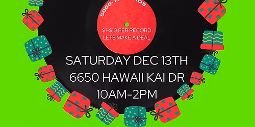 VINYL RECORD POP-UP SALE