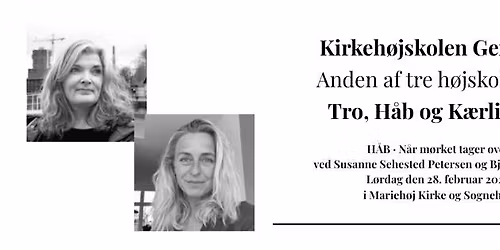 Kirkeh\u00f8jskolen Genstart: Andet foredrag i en triologi: H\u00e5b