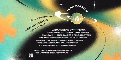 BRINGA+REGGAE+PUNK NAP @ TILOS MARATON 2026 - T\u0150LED F\u00dcGG
