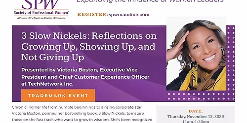 SPW Trademark: 3 Slow Nickels: Reflections on Growing Up, Showing Up, and Not Giving Up