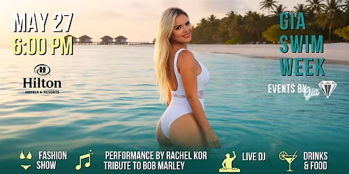 Swim Week at Hilton - Fashion show, Pool party