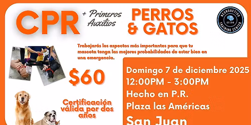 CPR y Primeros Auxilios para Perros y Gatos