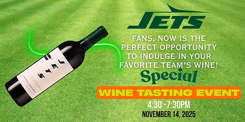 Sip, Savor & Cheer \u2013 Jets Wine Tasting Event!