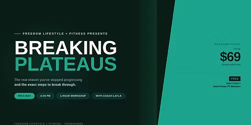 Breaking Plateaus Workshop | Freedom Lifestyle + Fitness