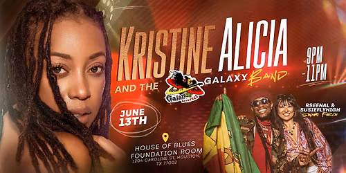Kristine Alicia & Galaxy Band - Live Reggae Music