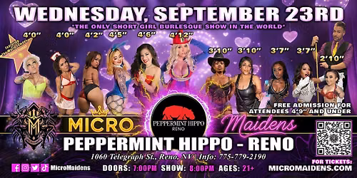 Reno, NV - Micro Maidens Dwarf Dancers @Peppermint Hippo