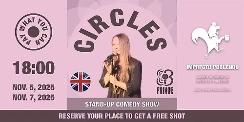 CIRCLES: Stand-up Comedy Show (FREE ENTRANCE) \u00b7 ENG \u00b7 BCN FRINGE