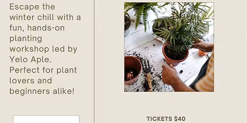 Plant Your Winter Escape With Yelo Aple (Workshop) @ Budd Dairy Food Hall
