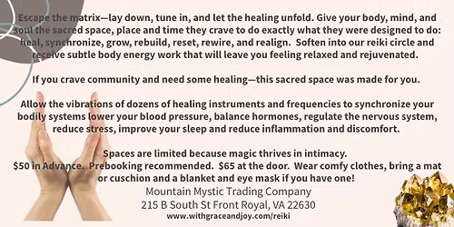 South Bath and Reiki Healing with Jessyca of Grace & Joy