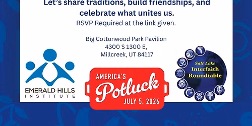 America 250 Potluck: An Interfaith Celebration of Faith, Food, and Friendship