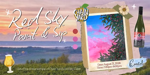 Red Sky Paint & Sip at Chain Yard Urban Cidery & Taproom