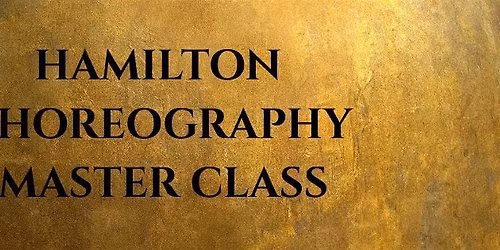 HAMILTON Choreography Master Class with Julian Ramos!