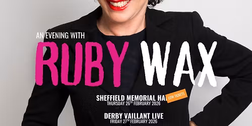 Ruby Wax - Live @ Kidderminster Town Hall