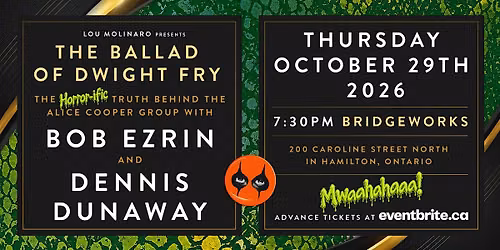 An evening with BOB EZRIN & DENNIS DUNAWAY
