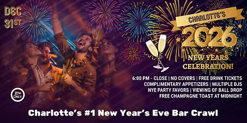 Charlotte - NYE Bar Crawl