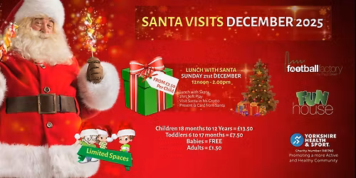 Lunch with Santa - Sun 21st Dec 2025