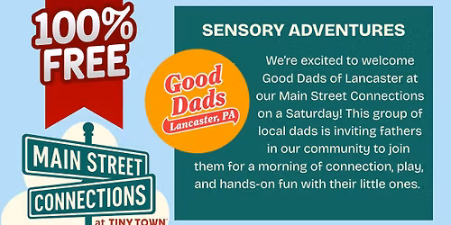 Sensory Adventures at Tiny Town! Dads Only